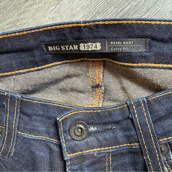 Big Star Hazel Boot Curvy Fit Jeans 27 Long Dark Wash - Picture 3 of 12